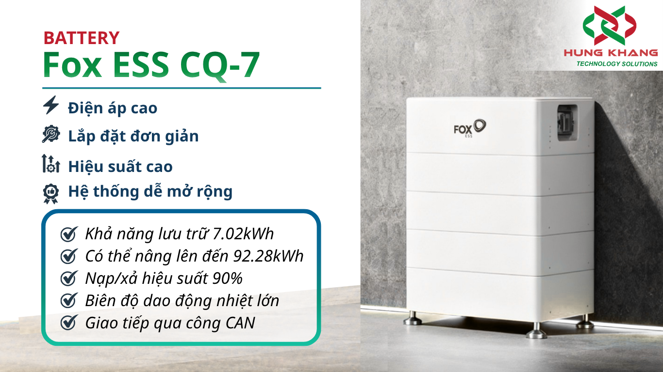 PIN LƯU TRỮ FOXESS CQ7 SERIES 7.02kWh/MODULE - Ảnh 5