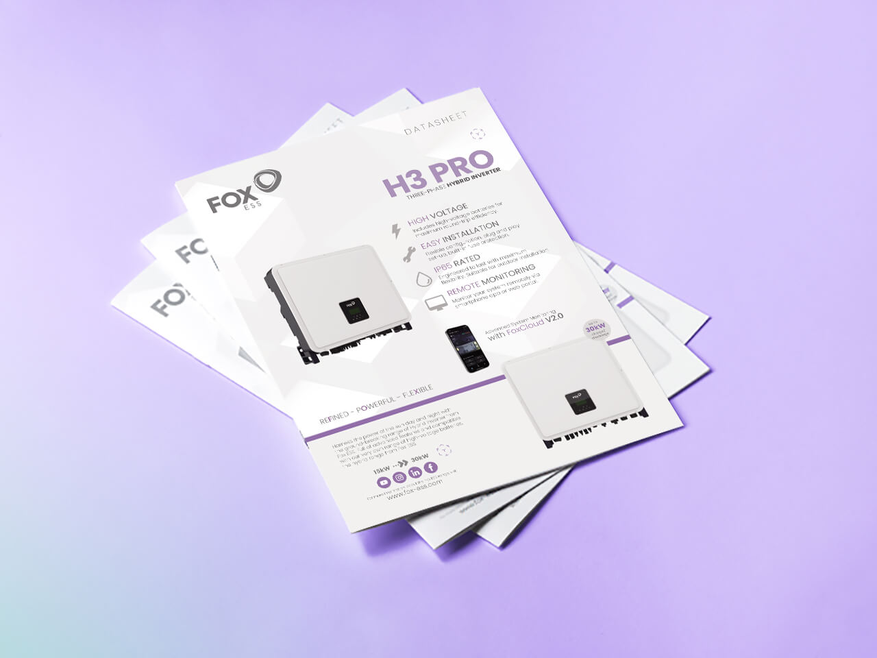 BIẾN TẦN HYBRID FOXESS P3 PRO 20kW/25kW/30kW 3 PHA - Ảnh 4
